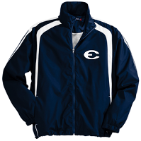 Sport-Tek Raglan Jacket Logo Navy/White